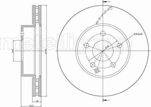 Fri.Tech. BD1234 - Тормозной диск autospares.lv