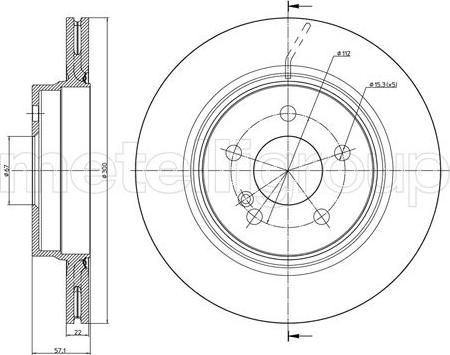 Fri.Tech. BD1233 - Тормозной диск autospares.lv