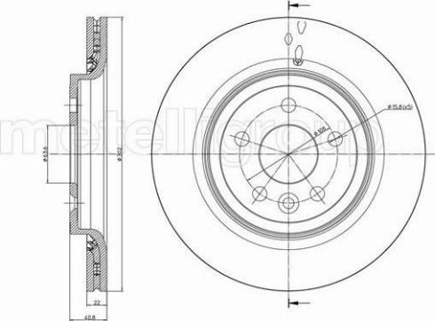 Fri.Tech. BD1237 - Тормозной диск autospares.lv