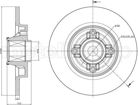 Kawe 61058 20 - Тормозной диск autospares.lv