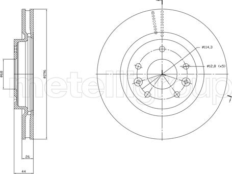 Fri.Tech. BD1762 - Тормозной диск autospares.lv