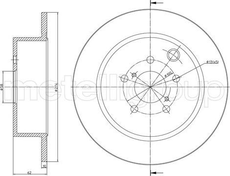 Fri.Tech. BD1701 - Тормозной диск autospares.lv