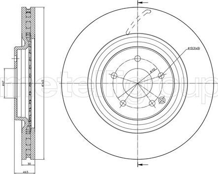 Fri.Tech. BD1703 - Тормозной диск autospares.lv