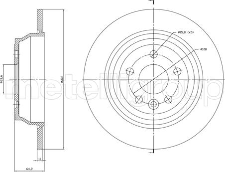 Fri.Tech. BD1779 - Тормозной диск autospares.lv