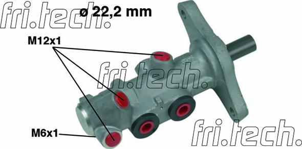 Fri.Tech. PF533 - Главный тормозной цилиндр autospares.lv