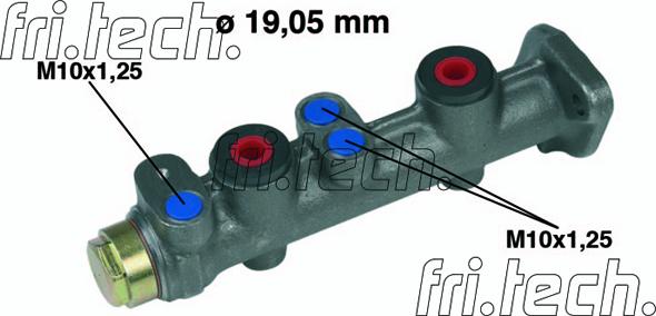 Fri.Tech. PF050 - Главный тормозной цилиндр autospares.lv