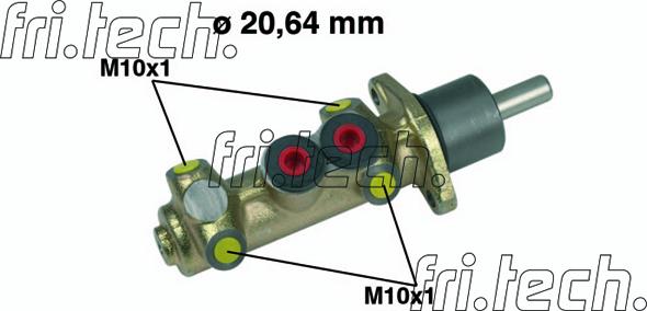 Fri.Tech. PF246 - Главный тормозной цилиндр autospares.lv