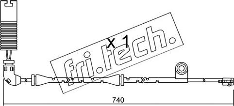 Fri.Tech. SU.195 - Сигнализатор, износ тормозных колодок autospares.lv