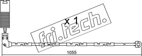 Fri.Tech. SU.196 - Сигнализатор, износ тормозных колодок autospares.lv