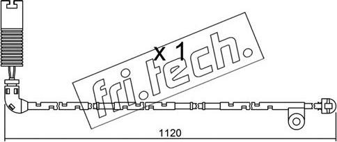 Fri.Tech. SU.156 - Сигнализатор, износ тормозных колодок autospares.lv