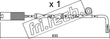 Fri.Tech. SU.104 - Сигнализатор, износ тормозных колодок autospares.lv