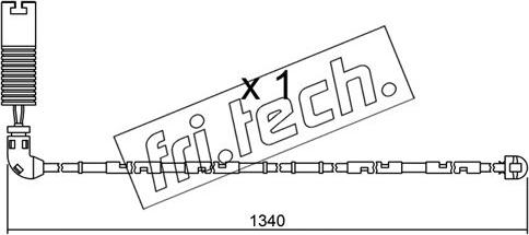 Fri.Tech. SU.113 - Сигнализатор, износ тормозных колодок autospares.lv