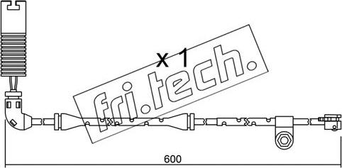 Fri.Tech. SU.112 - Сигнализатор, износ тормозных колодок autospares.lv