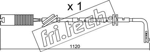 Fri.Tech. SU.124 - Сигнализатор, износ тормозных колодок autospares.lv
