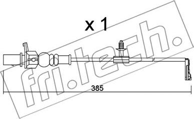 Fri.Tech. SU.348 - Сигнализатор, износ тормозных колодок autospares.lv