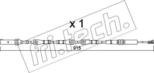 Fri.Tech. SU.351 - Сигнализатор, износ тормозных колодок autospares.lv