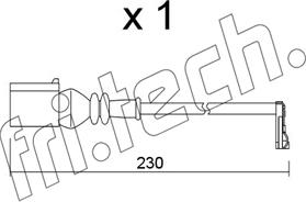 Fri.Tech. SU.364 - Сигнализатор, износ тормозных колодок autospares.lv