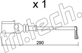 Fri.Tech. SU.365 - Сигнализатор, износ тормозных колодок autospares.lv