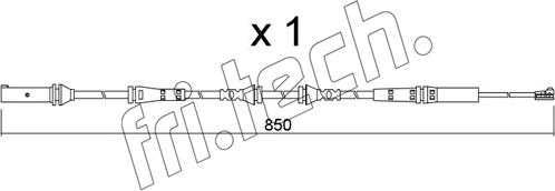 Fri.Tech. SU.366 - Сигнализатор, износ тормозных колодок autospares.lv