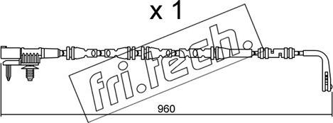 Fri.Tech. SU.317 - Сигнализатор, износ тормозных колодок autospares.lv