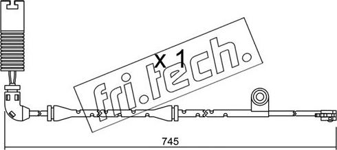 Fri.Tech. SU.326 - Сигнализатор, износ тормозных колодок autospares.lv