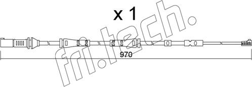 Fri.Tech. SU.375 - Сигнализатор, износ тормозных колодок autospares.lv