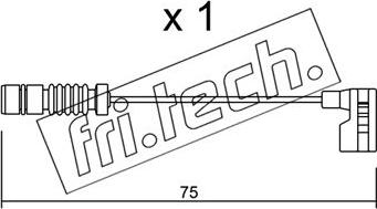 Fri.Tech. SU.251 - Сигнализатор, износ тормозных колодок autospares.lv