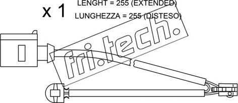 Fri.Tech. SU.218 - Сигнализатор, износ тормозных колодок autospares.lv