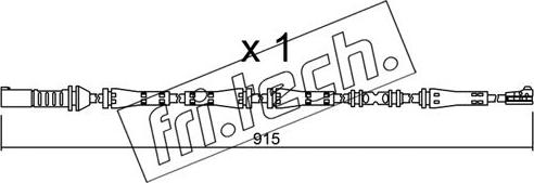 Fri.Tech. SU.287 - Сигнализатор, износ тормозных колодок autospares.lv