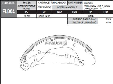 Frixa FLD04 - --- autospares.lv