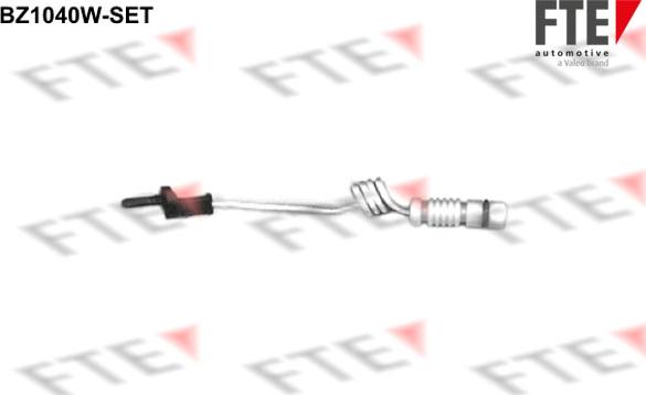 FTE BZ1040W-SET - Сигнализатор, износ тормозных колодок autospares.lv