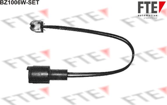 FTE 9410006 - Сигнализатор, износ тормозных колодок autospares.lv