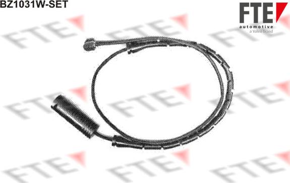 FTE BZ1031W-SET - Сигнализатор, износ тормозных колодок autospares.lv