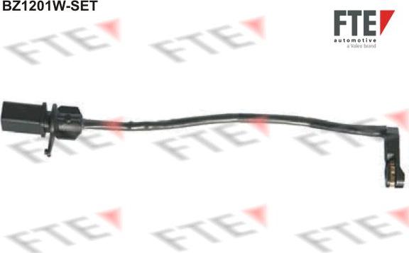 FTE BZ1201W-SET - Сигнализатор, износ тормозных колодок autospares.lv