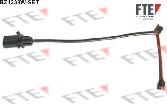 FTE BZ1238W-SET - Сигнализатор, износ тормозных колодок autospares.lv