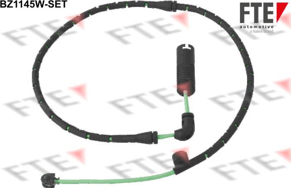 FTE BZ1145W-SET - Сигнализатор, износ тормозных колодок autospares.lv