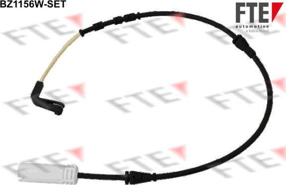 FTE BZ1156W-SET - Сигнализатор, износ тормозных колодок autospares.lv