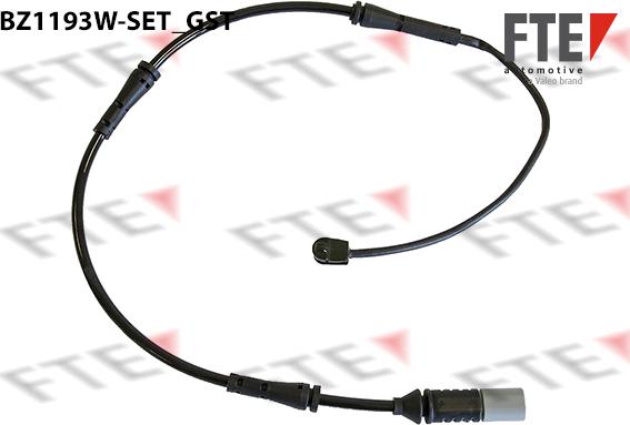 FTE BZ1193W-SET - Сигнализатор, износ тормозных колодок autospares.lv