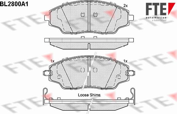 FTE 9010991 - Тормозные колодки, дисковые, комплект autospares.lv