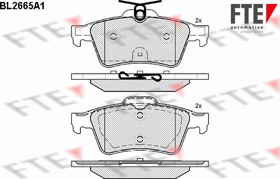 FTE 9010903 - Тормозные колодки, дисковые, комплект autospares.lv