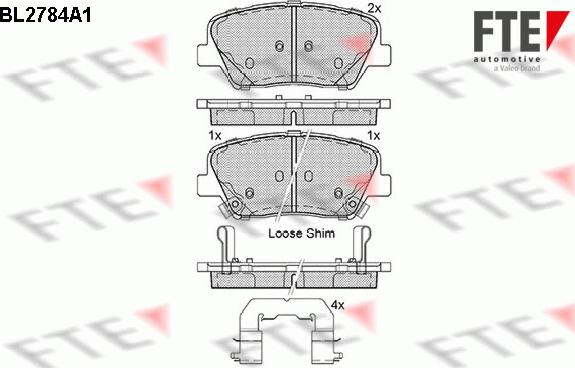 FTE 9010979 - Тормозные колодки, дисковые, комплект autospares.lv