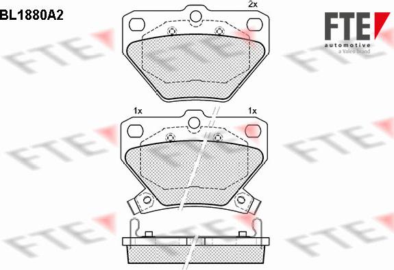 FTE 9010465 - Тормозные колодки, дисковые, комплект autospares.lv