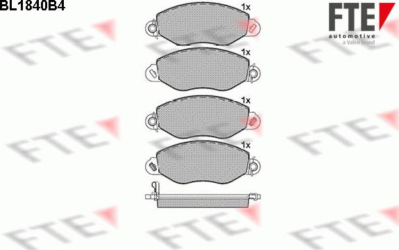 FTE 9010417 - Тормозные колодки, дисковые, комплект autospares.lv