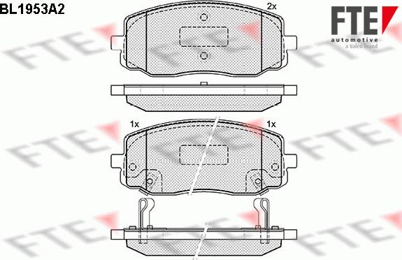 FTE 9010540 - Тормозные колодки, дисковые, комплект autospares.lv