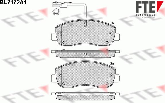 FTE 9010690 - Тормозные колодки, дисковые, комплект autospares.lv