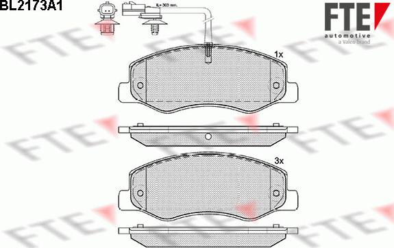 FTE 9010691 - Тормозные колодки, дисковые, комплект autospares.lv