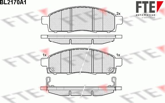 FTE 9010689 - Тормозные колодки, дисковые, комплект autospares.lv