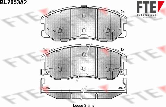 FTE 9010637 - Тормозные колодки, дисковые, комплект autospares.lv