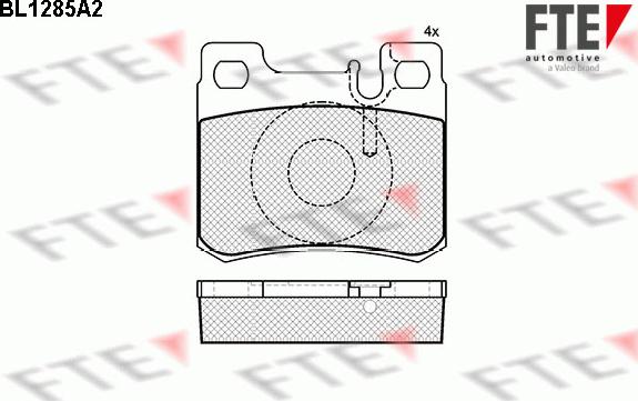 FTE 9010091 - Тормозные колодки, дисковые, комплект autospares.lv