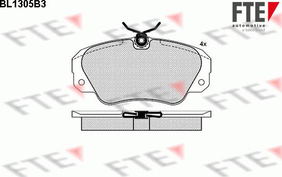 FTE 9010098 - Тормозные колодки, дисковые, комплект autospares.lv